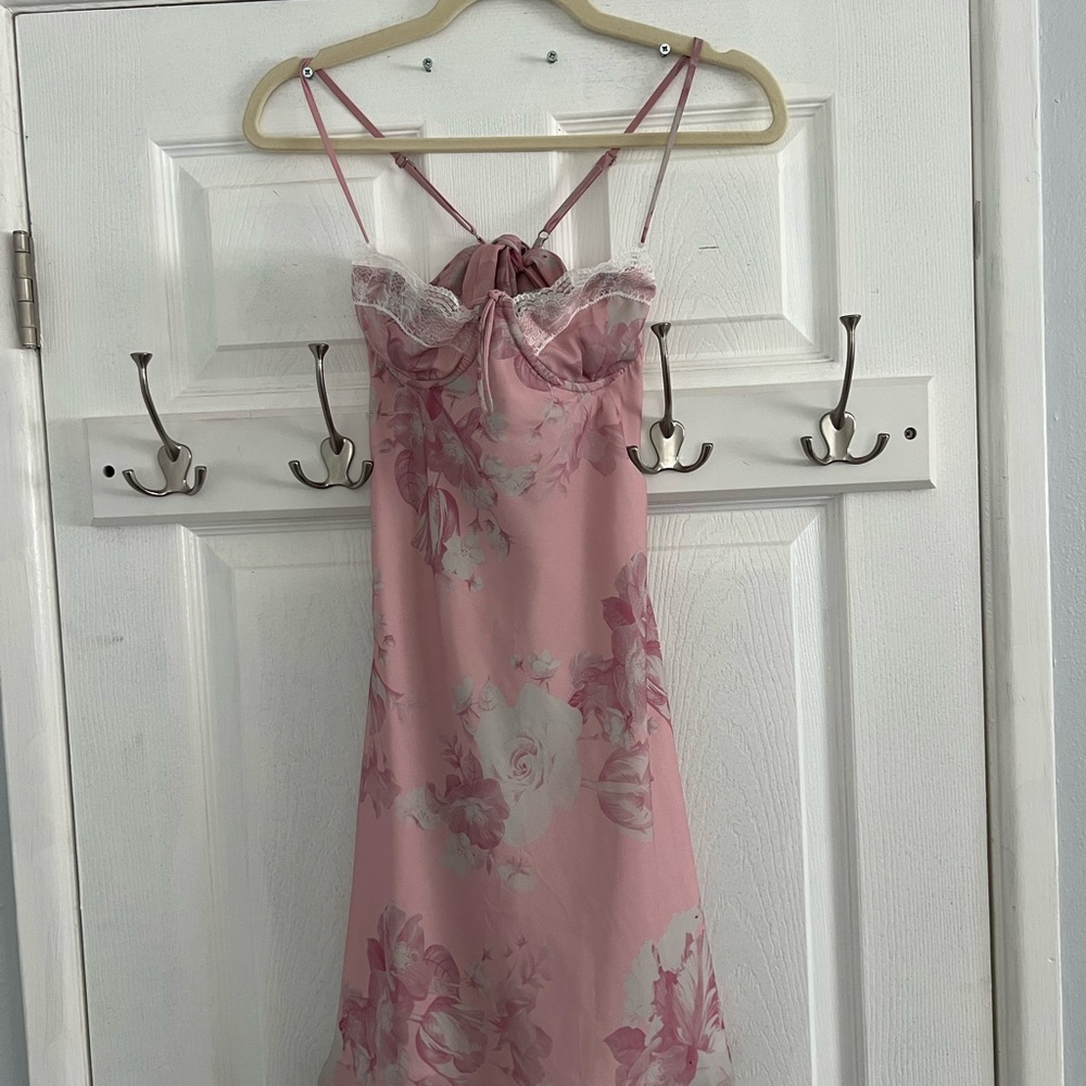 Princess Polly Pink Floral Slip Dress
